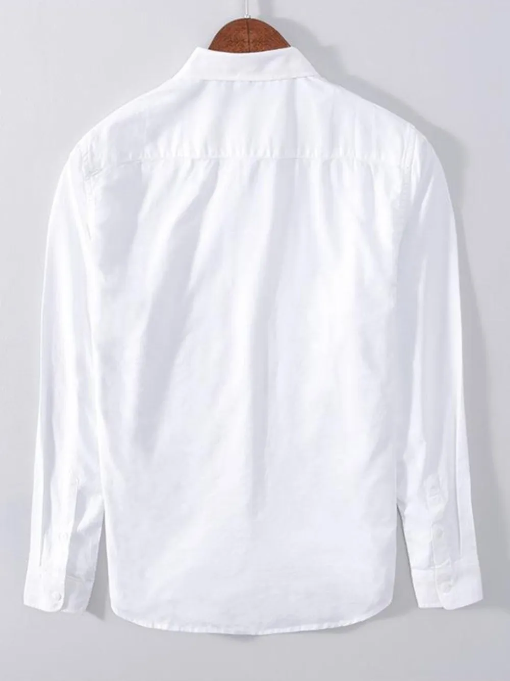 Men's Plus Size Button Up Long Sleeve Shirt, image 4