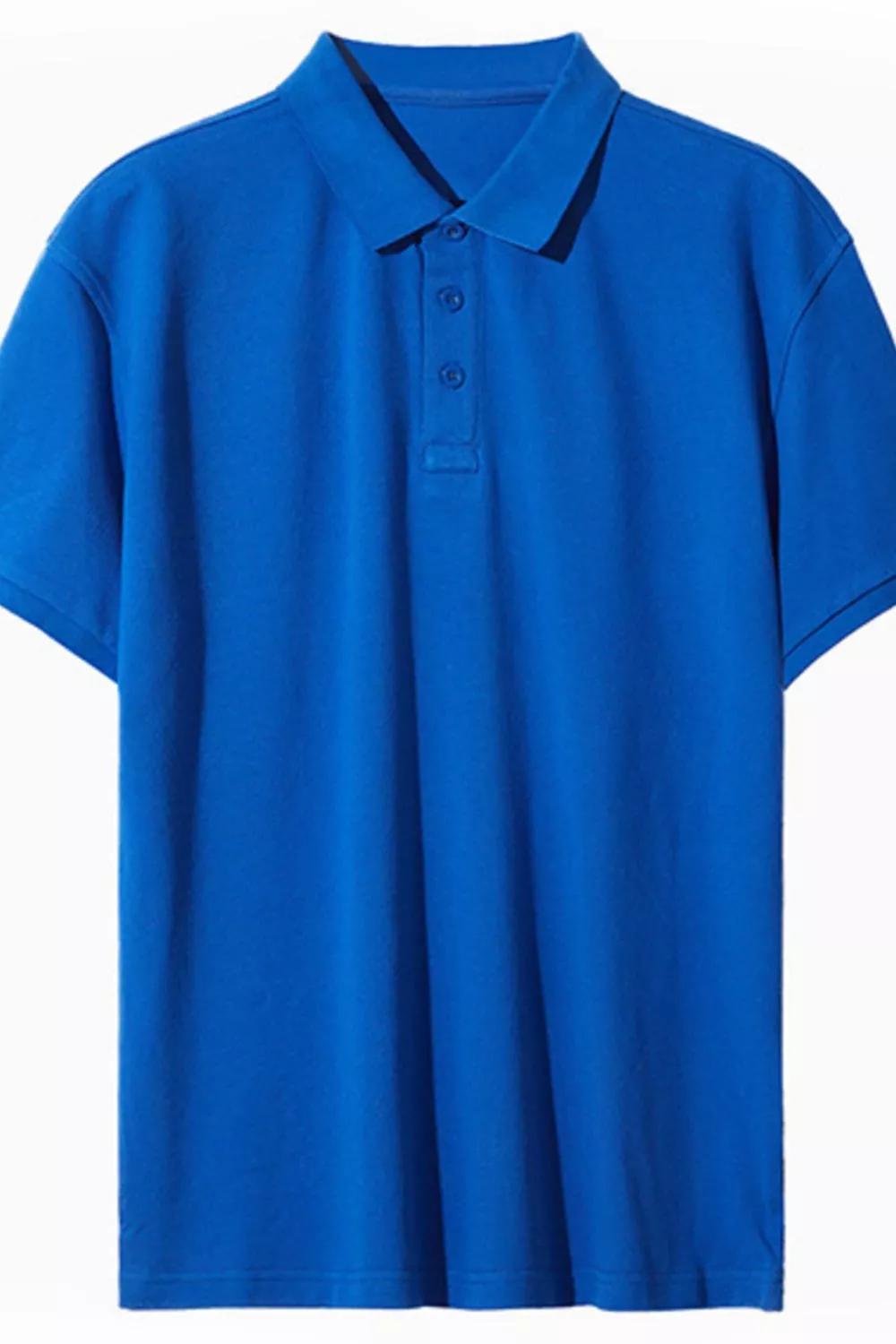 Men's Full Size Button Detail Short Sleeve Polo Plus Size, image 5