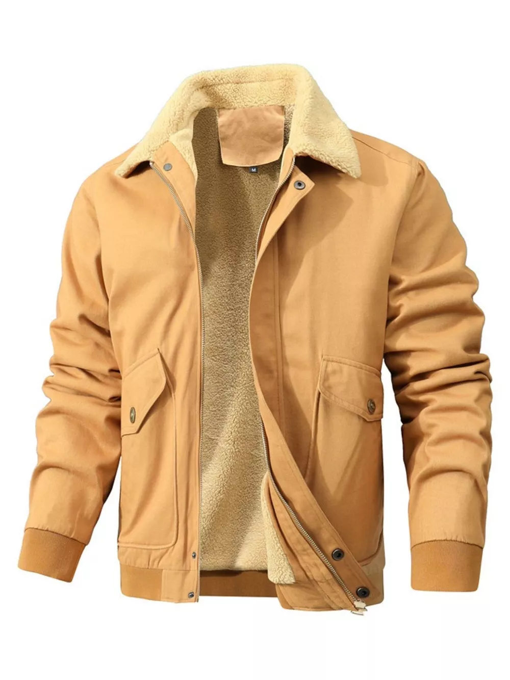 Men's Warm Sherpa Lined Jacket, image 4