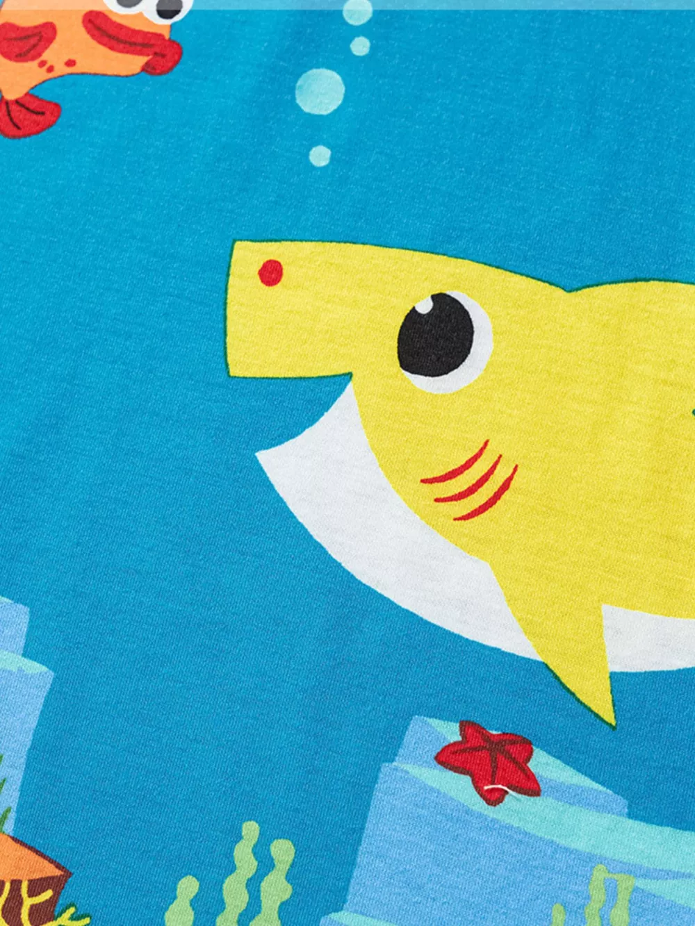 Children's Cartoon Shark Print Short Sleeve T-Shirt, image 3