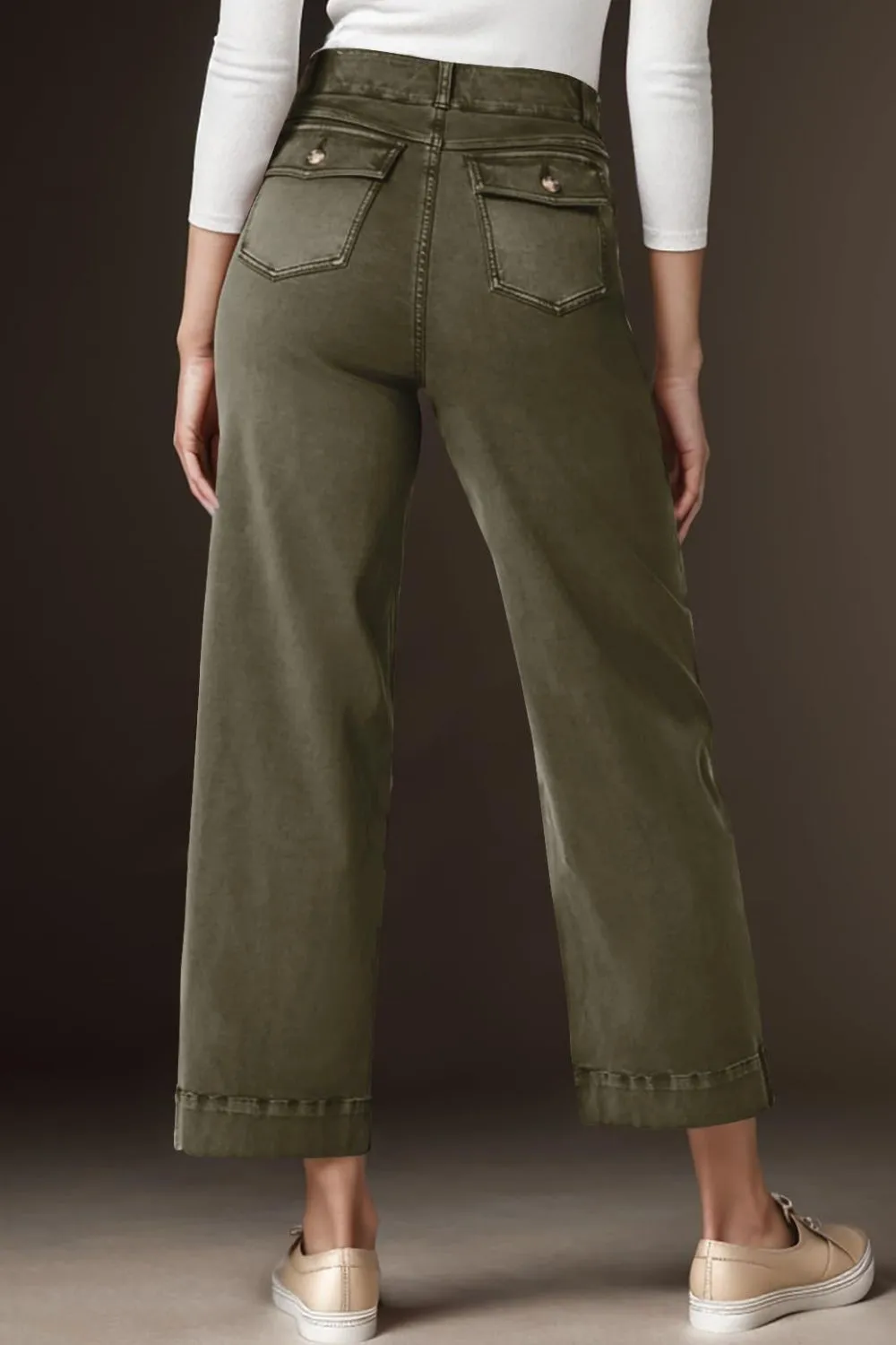 High Waist Jeans with Pockets, image 36