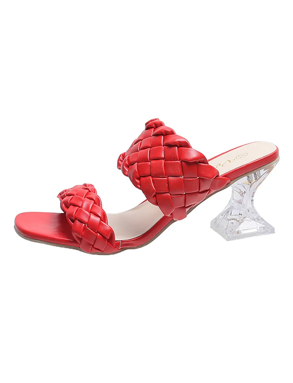 Woven Pattern Double Strap Sandals, image 5