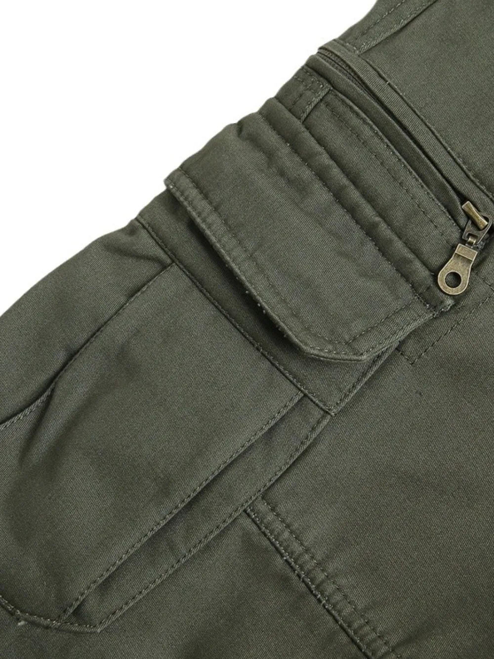 Men's Solid Color Cargo Pants, image 6