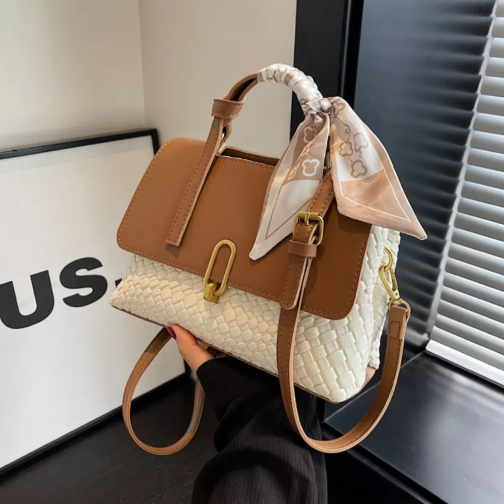 Textured Flap Crossbody Bag, image 2