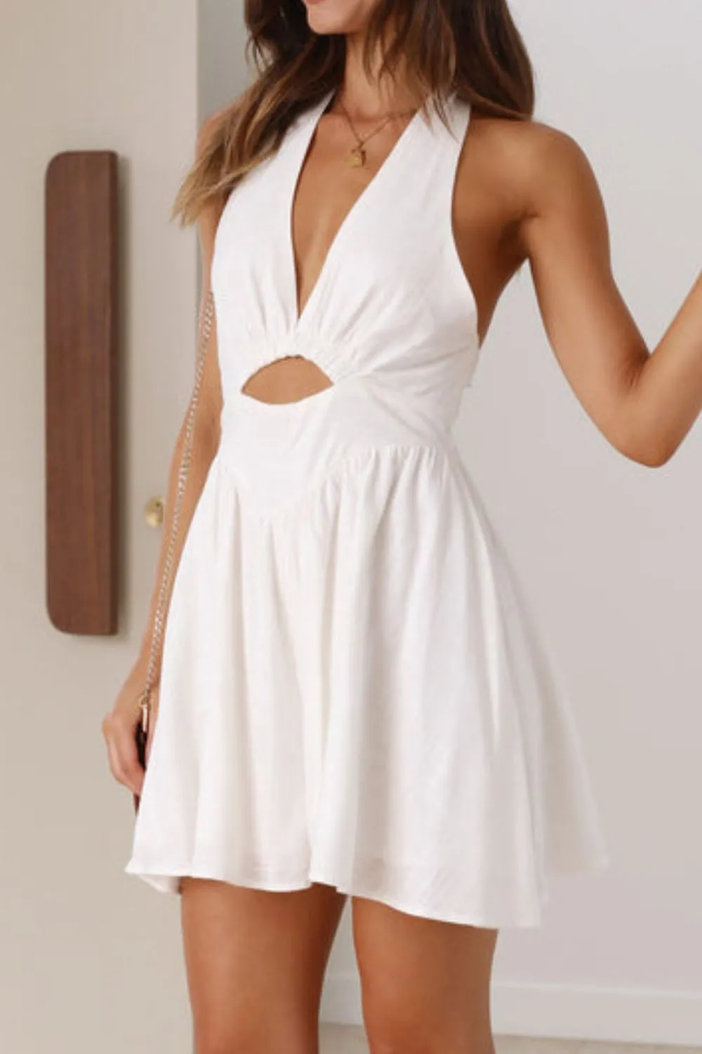 Cutout Halter Neck Mini Dress, image 20