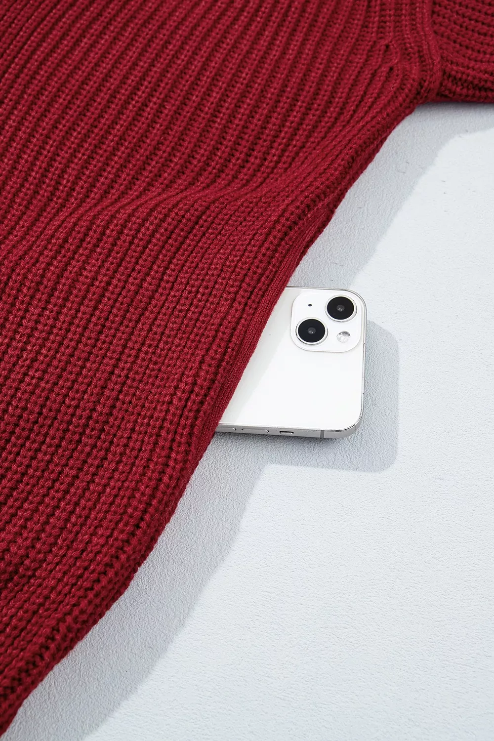 Solid Color Knit Oversized Button Front Sweater Cardigan, image 8
