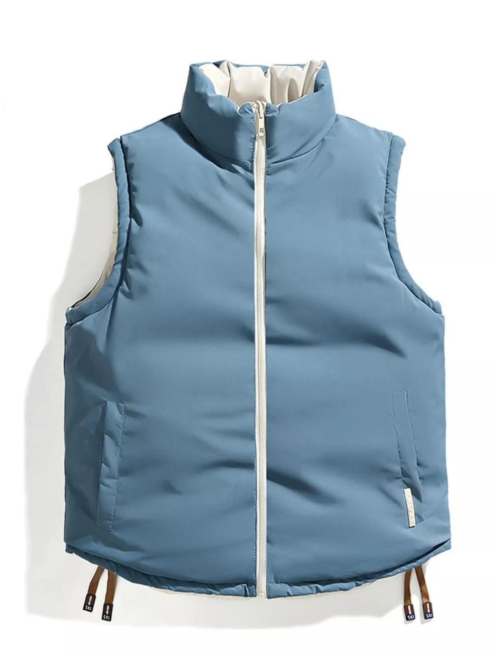 Men's Plus Size Sleeveless Padded Puffer Vest, image 4