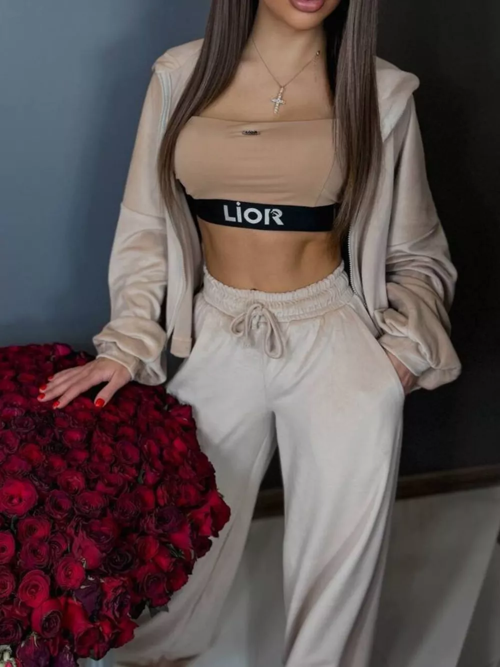 Zip Up Cropped Outerwear and Pants Set, image 15