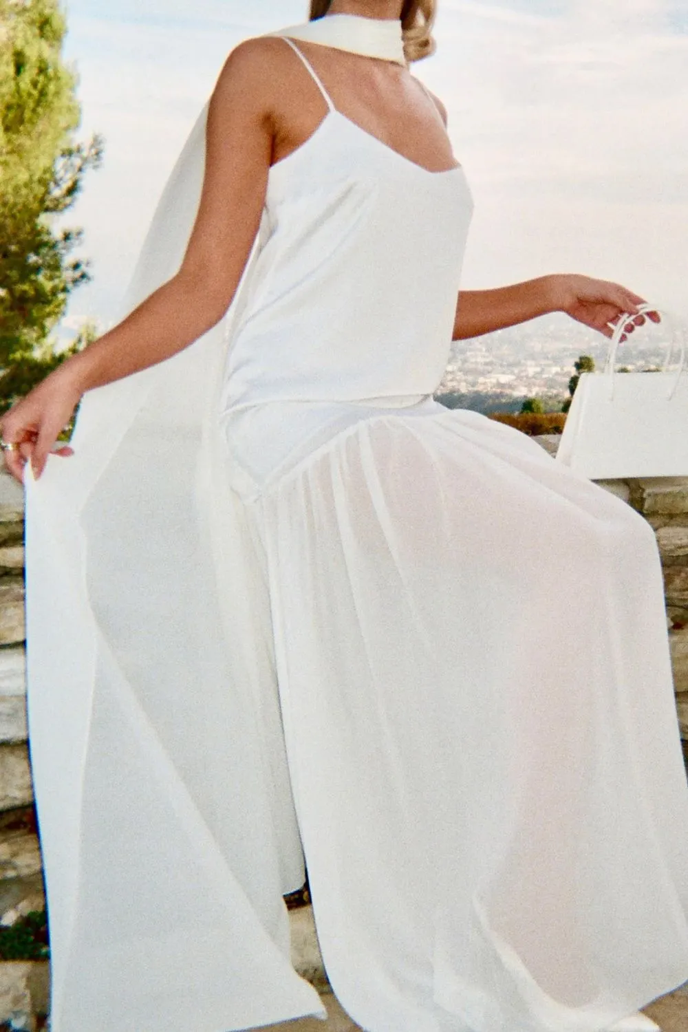 Adjustable Strap Maxi Cami Dress with Scarf, image 23