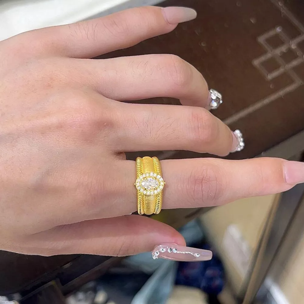 18K Gold-Plated 925 Sterling Silver Ring, image 2
