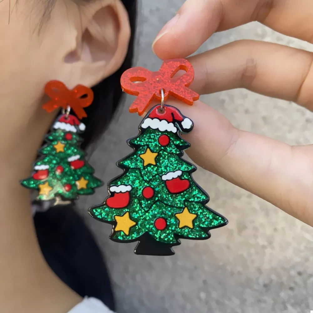 Christmas Dangle Earrings, image 2