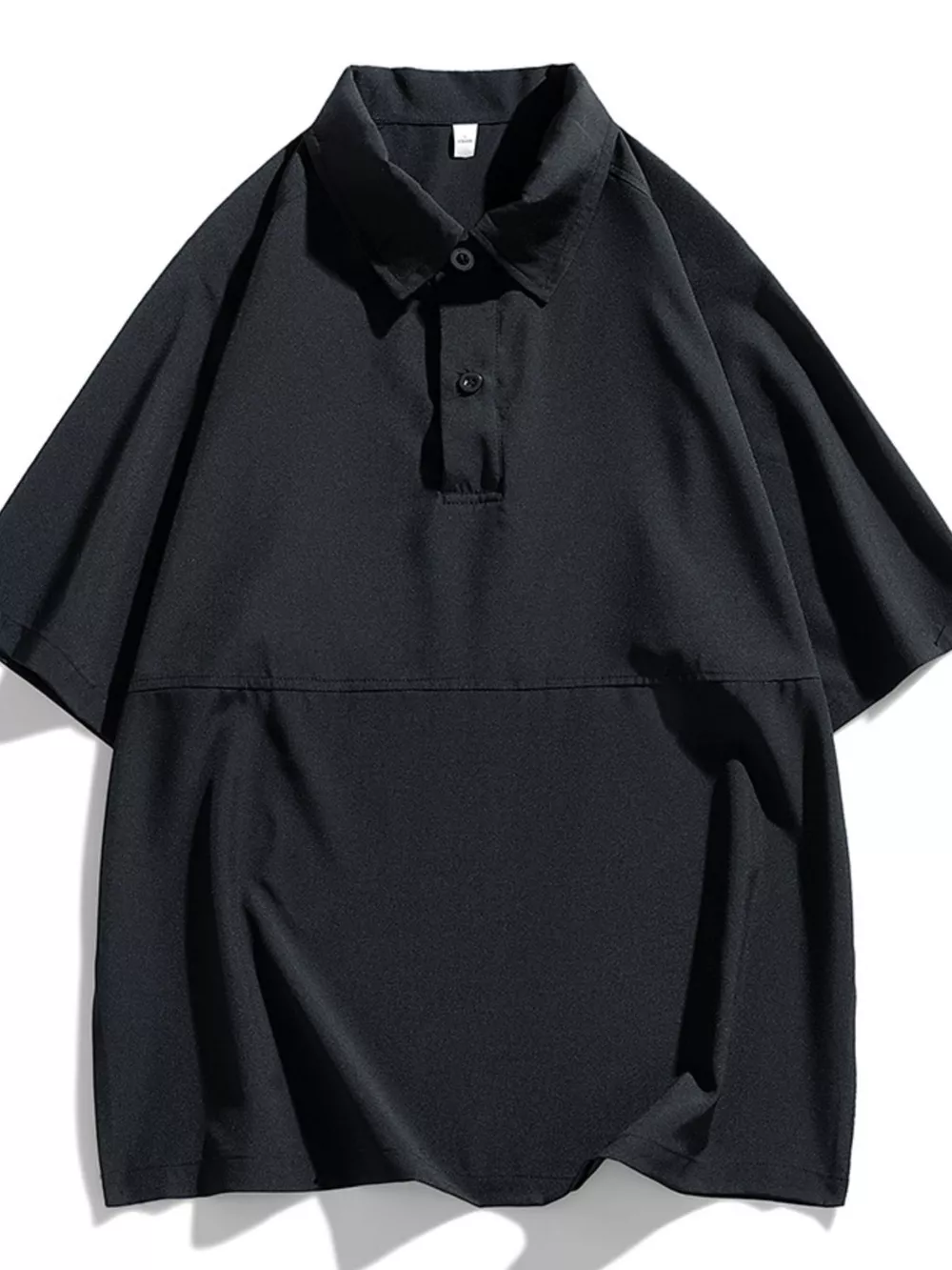 Men's Plus Size Button Detail Short Sleeve Polo, image 5