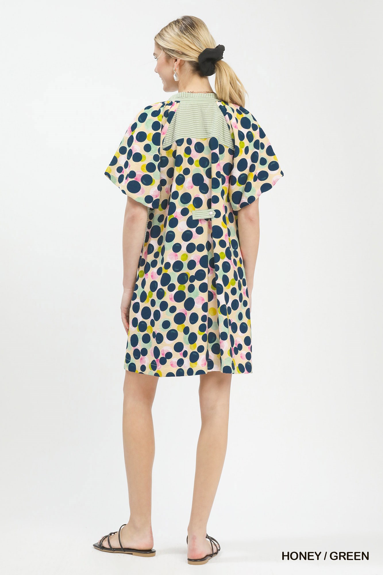 Polka Dot Print Tunic Dress, image 3