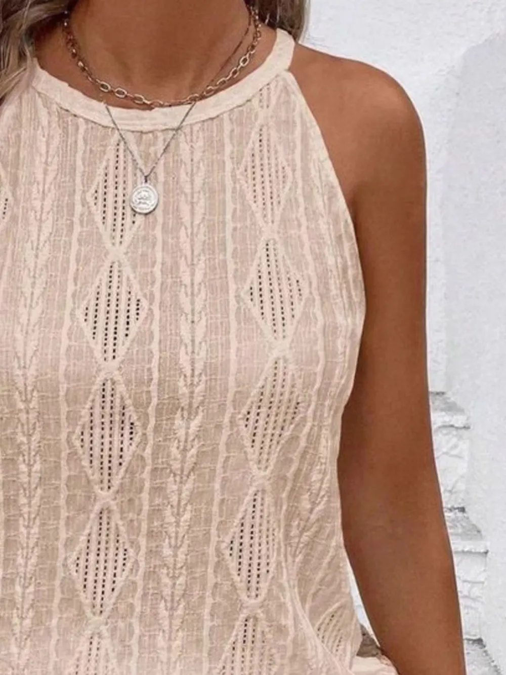 Textured Round Neck Tank, image 16