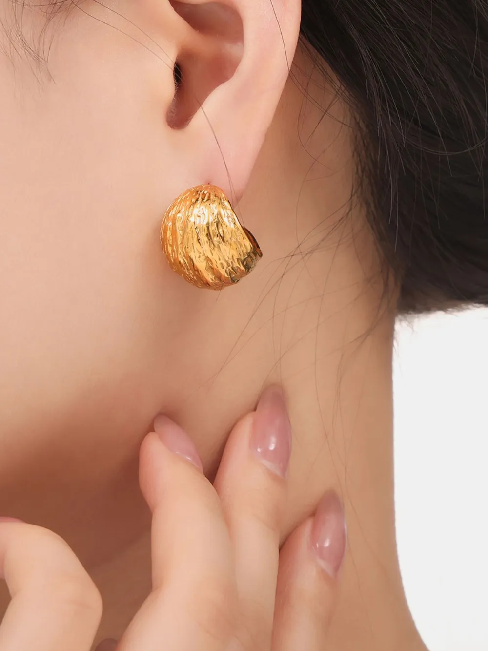 Titanium Steel Geometric Shape Earrings, image 9