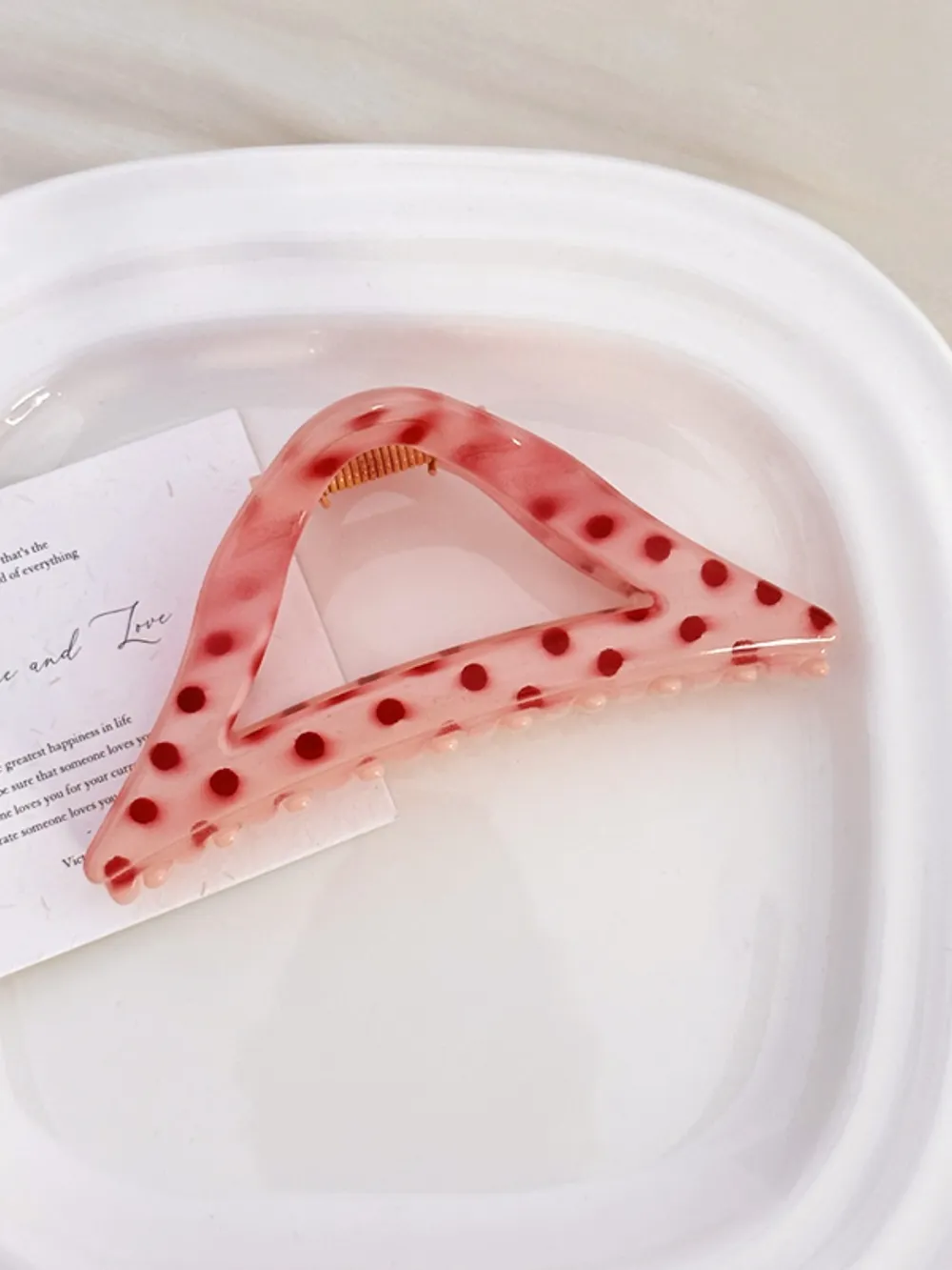 PC Polka Dot Hair Claw Clip, image 6