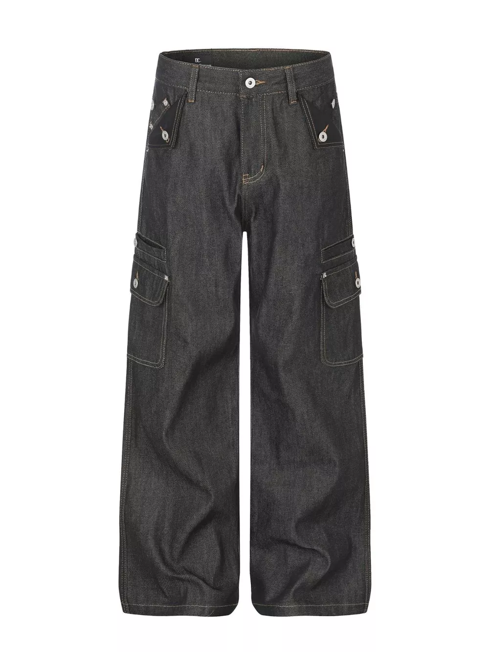 Men's High-Waisted Wide-Leg Jeans