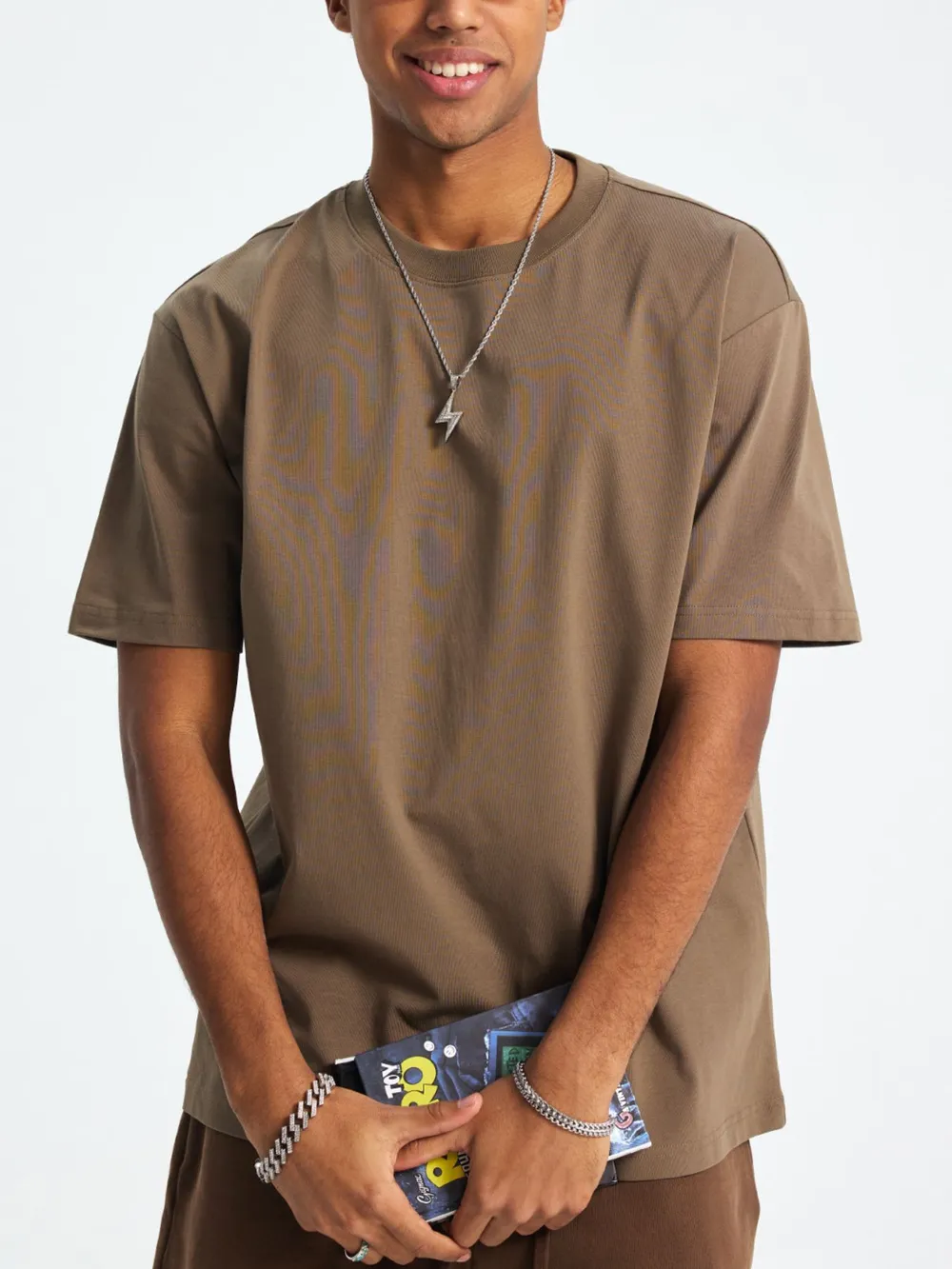 Men's Classic Crew Neck Oversized T-Shirt, image 11