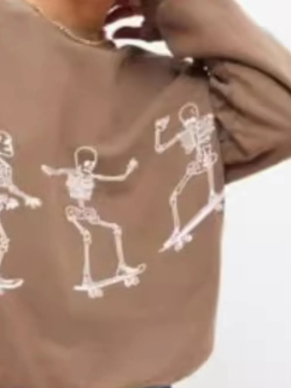 Skeleton Graphic Oversized Sweatshirt, image 14