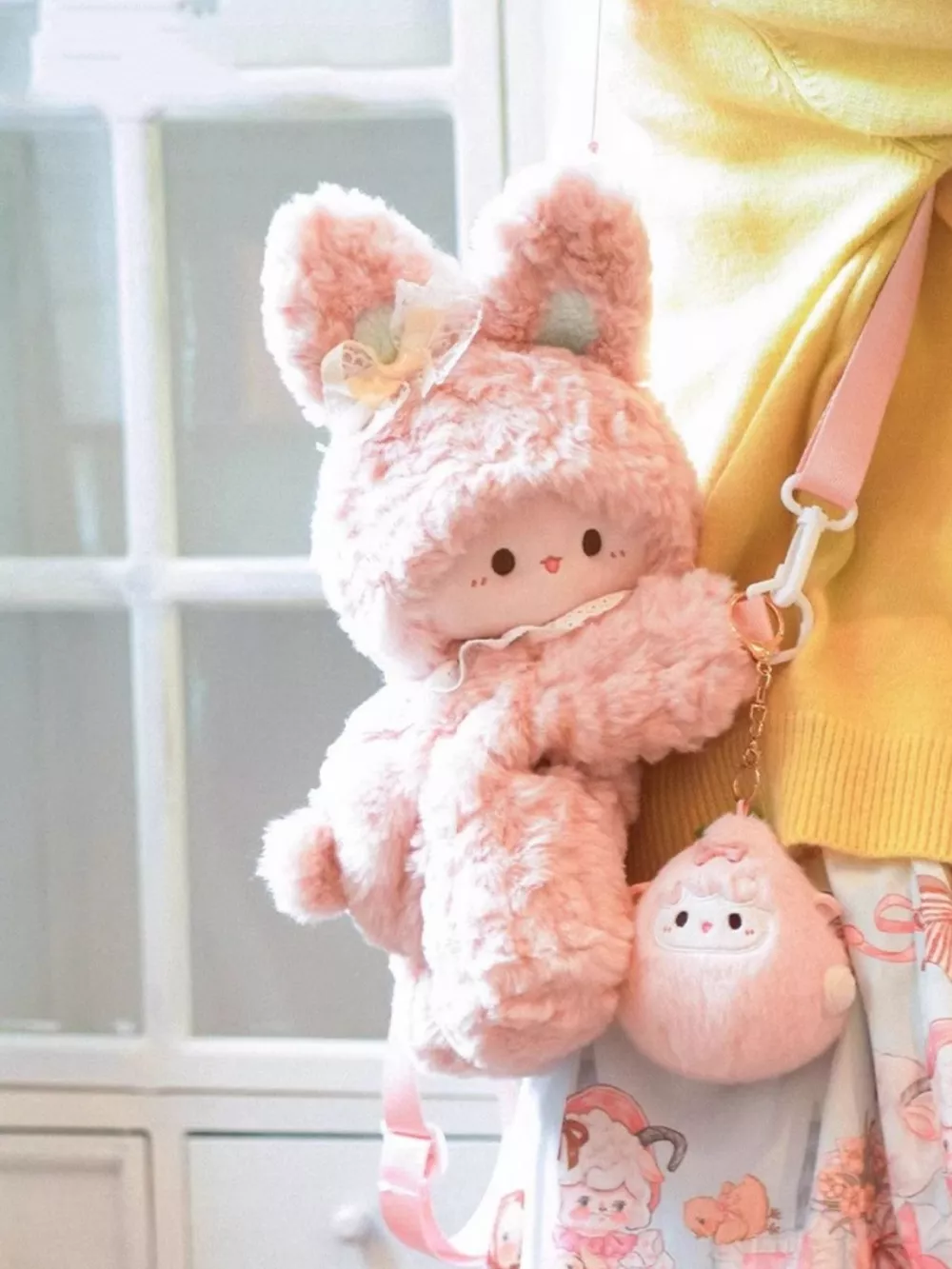 Plush Bunny Backpack Bag, image 2