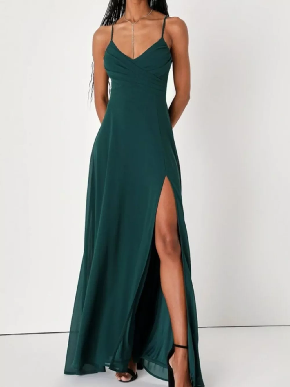 Crisscross Back Slit Maxi Dress, image 7