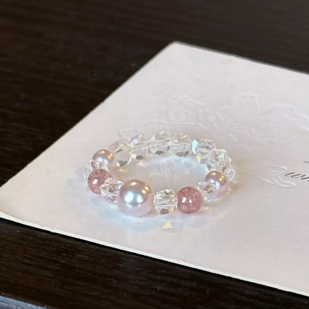 Pearl Crystal Bead Ring, image 6