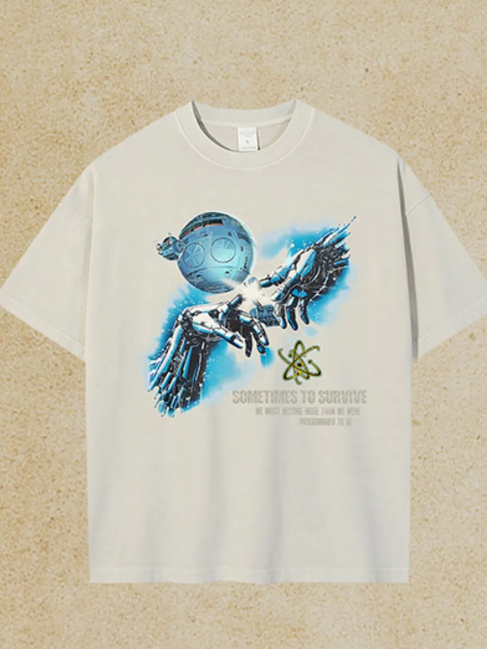 Men's Graphic Round Neck Half Sleeve T-Shirt, image 5