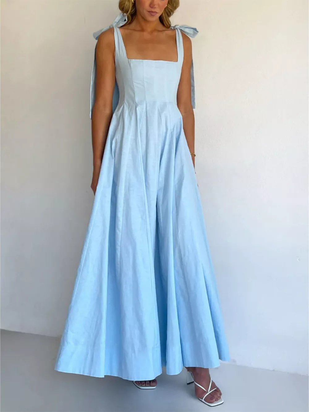 Gradient Tie Shoulder Maxi Dress, image 31
