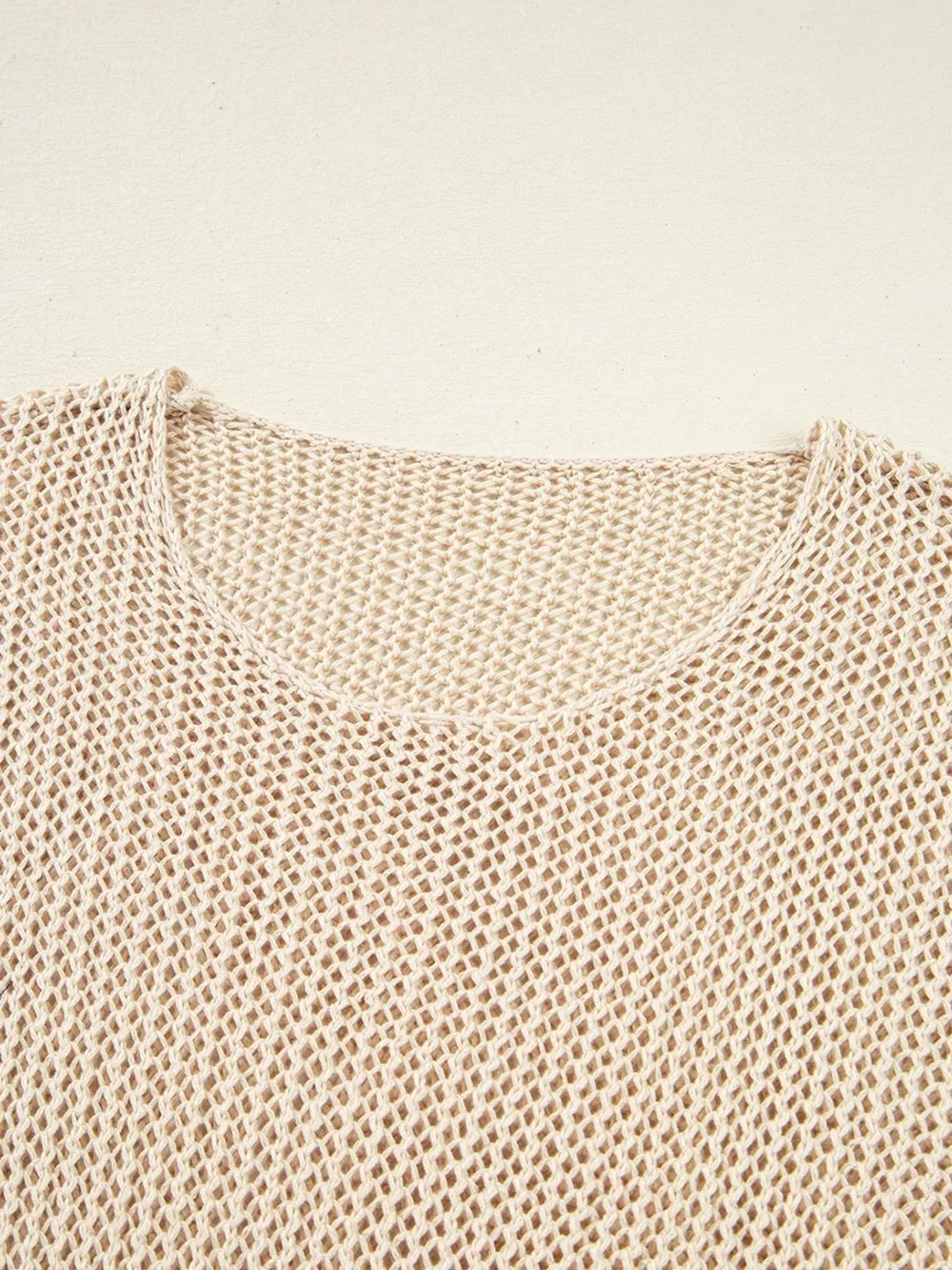 Lightweight Openwork Knit Cover Up, image 12