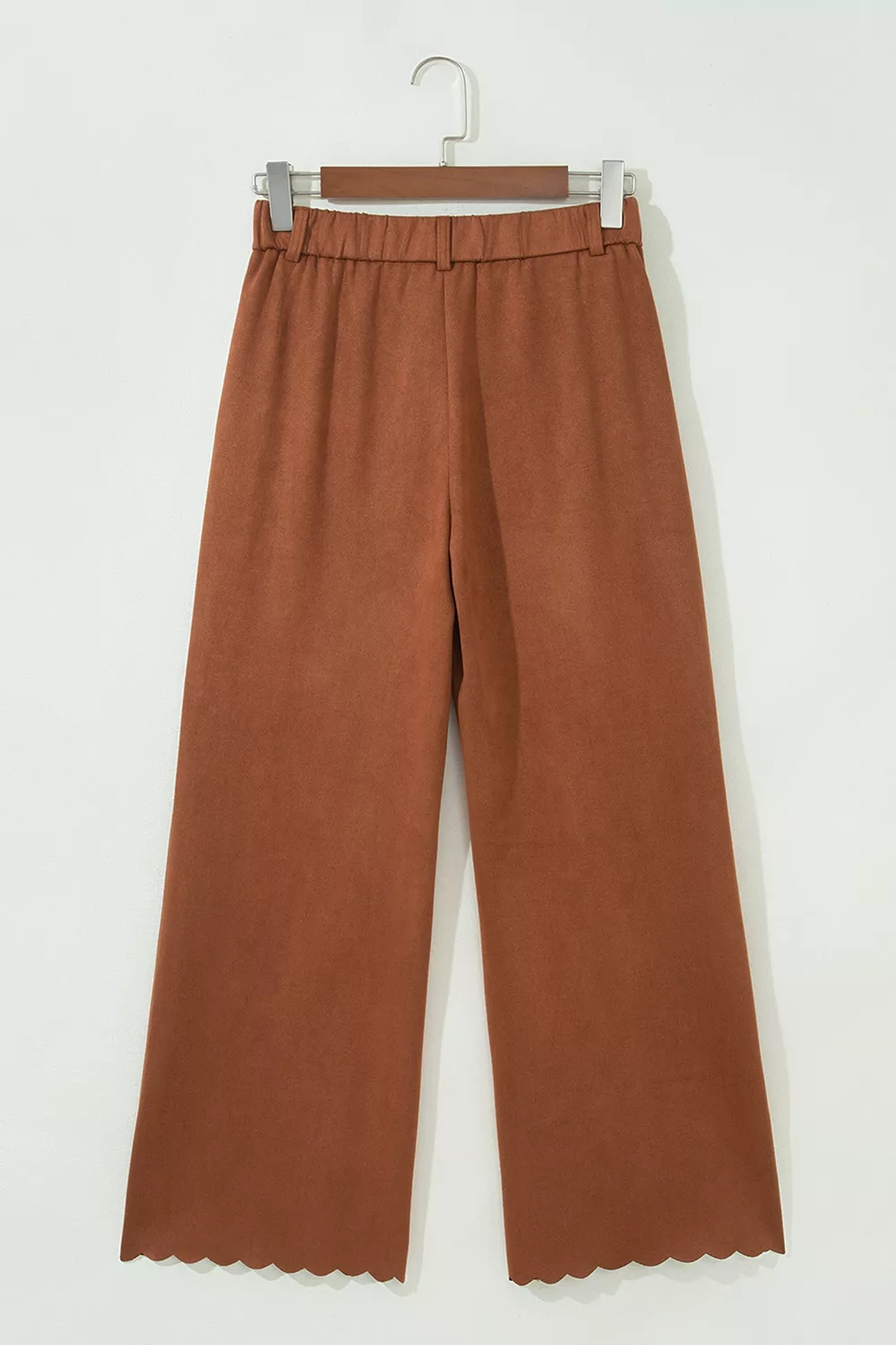 Scalloped Edge Pocket Full-Length Pants, image 7