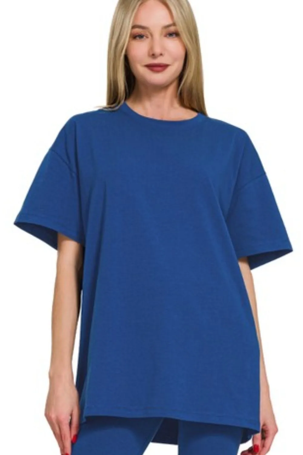 Cotton Round Neck Top & Legging Set, image 3