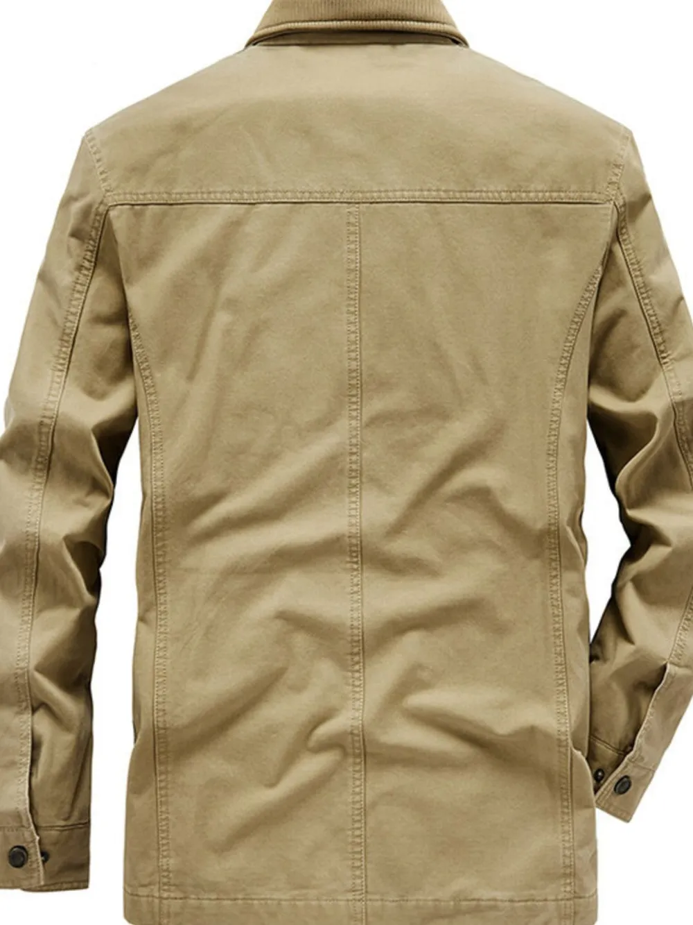 Men's Plus Size Zip Up Jacket with Pockets, image 2