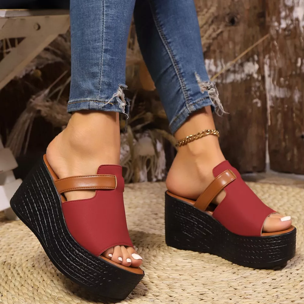 Open Toe Wedge Sandals, image 7
