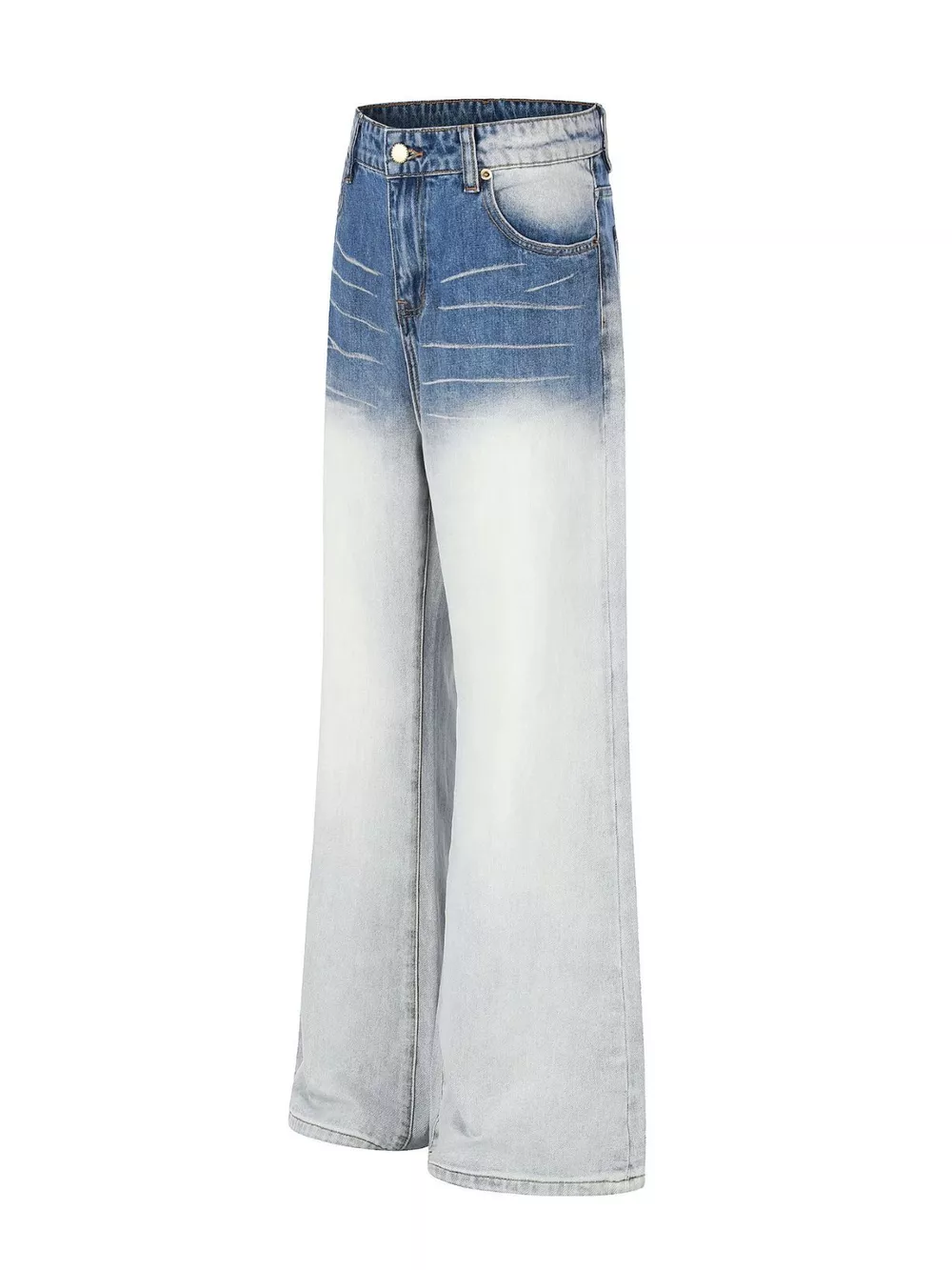 Men's Full Size Washed Wide-Leg Jeans Plus Size, image 2