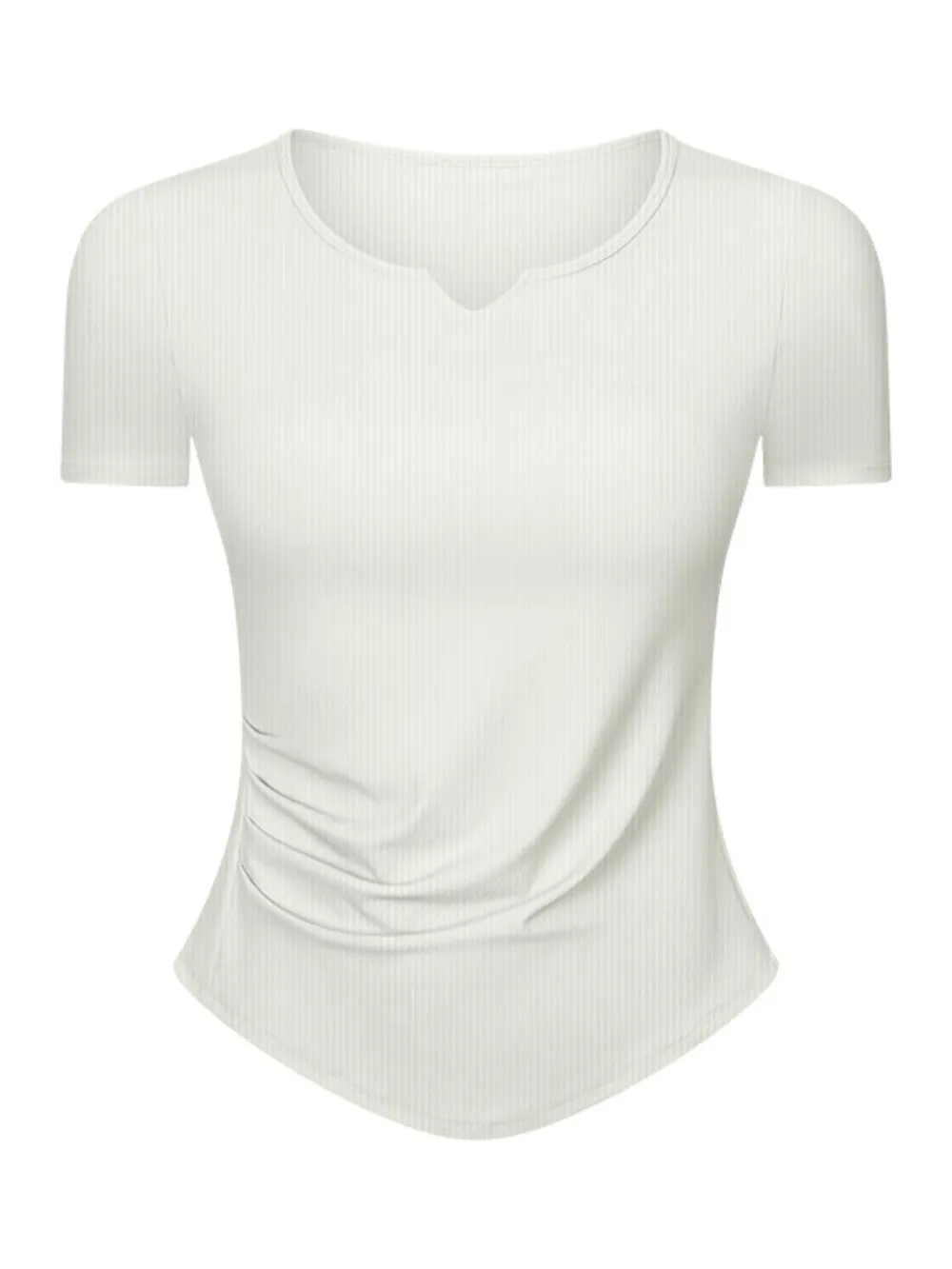 Notched Short Sleeve Active T-Shirt, image 14