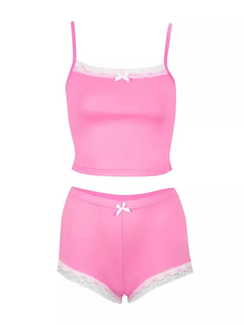 Lace Trimmed Cami and Shorts Set, image 7