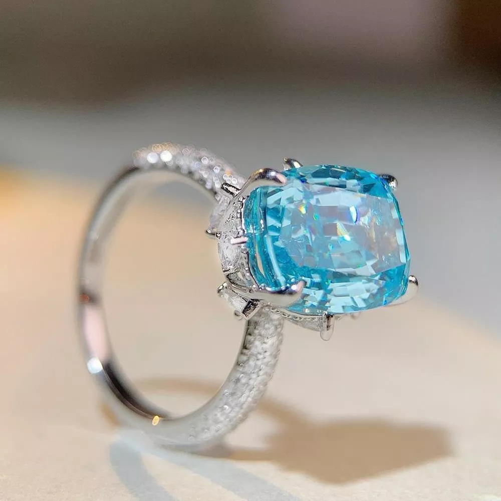 925 Sterling Silver Zircon Ring, image 2