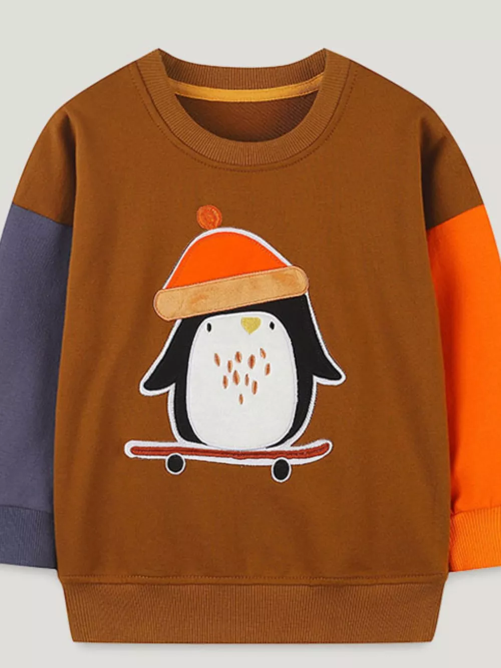 Children's Penguin Round Neck Sweatshirt, image 2