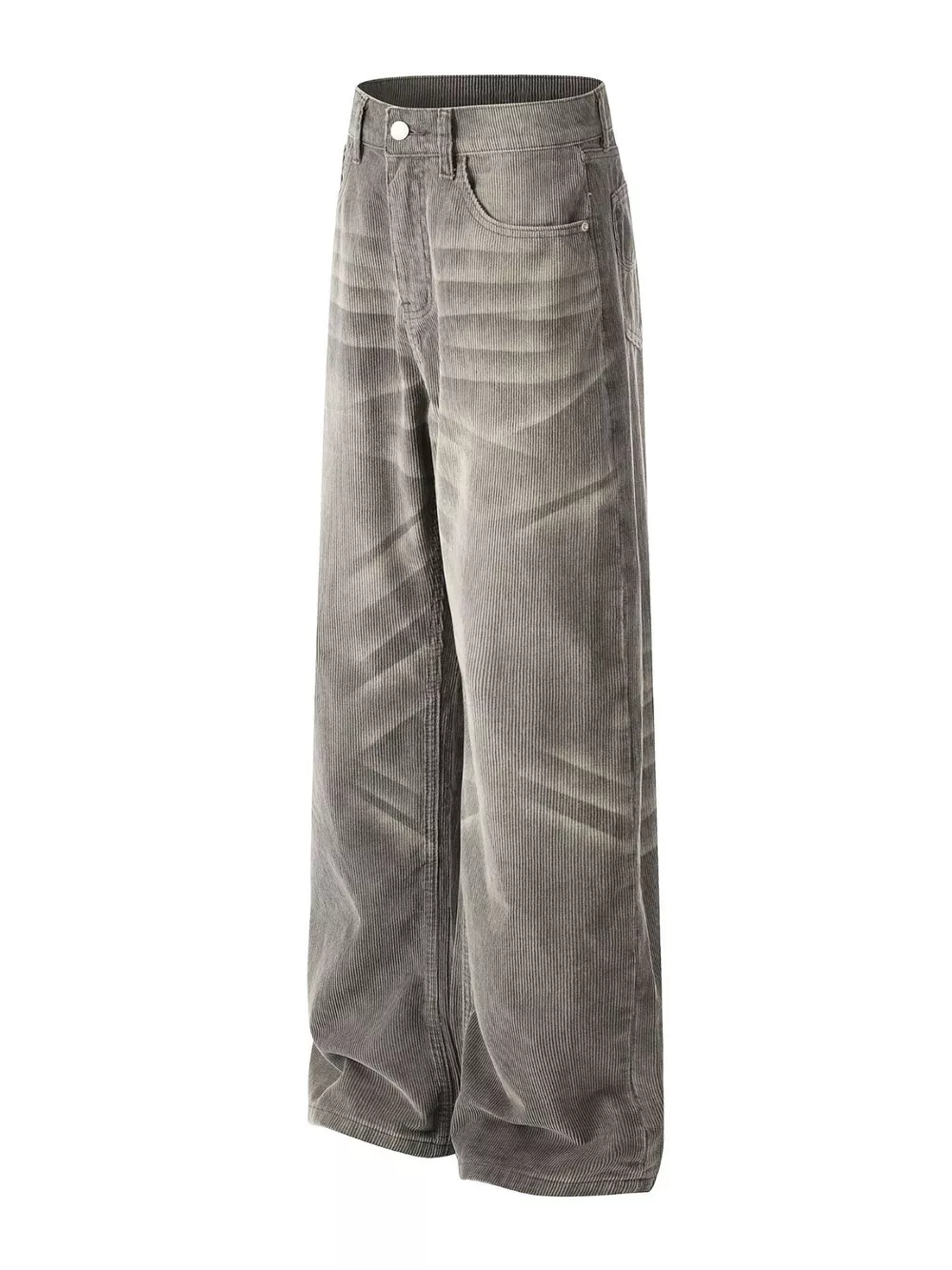 Men's Wide Leg Washed Jeans, image 2