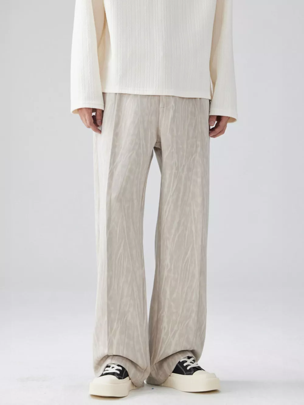Men's Full Size Wide Leg Casual Pants Plus Size, image 3