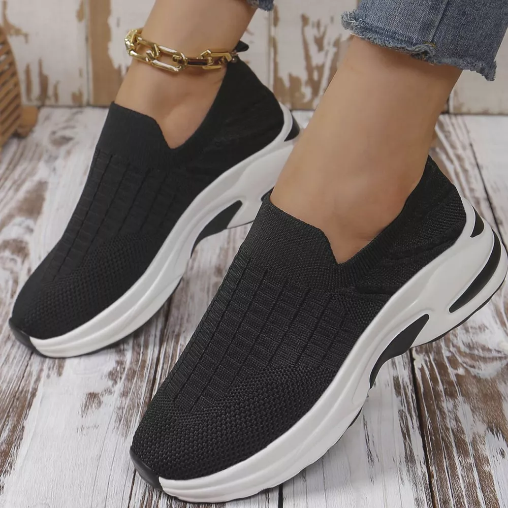 Round Toe Mesh Slip-Ons, image 13
