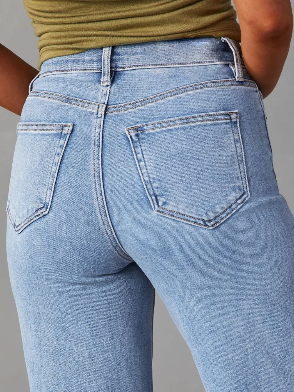 Raw Hem Loose Fit Jeans, image 6