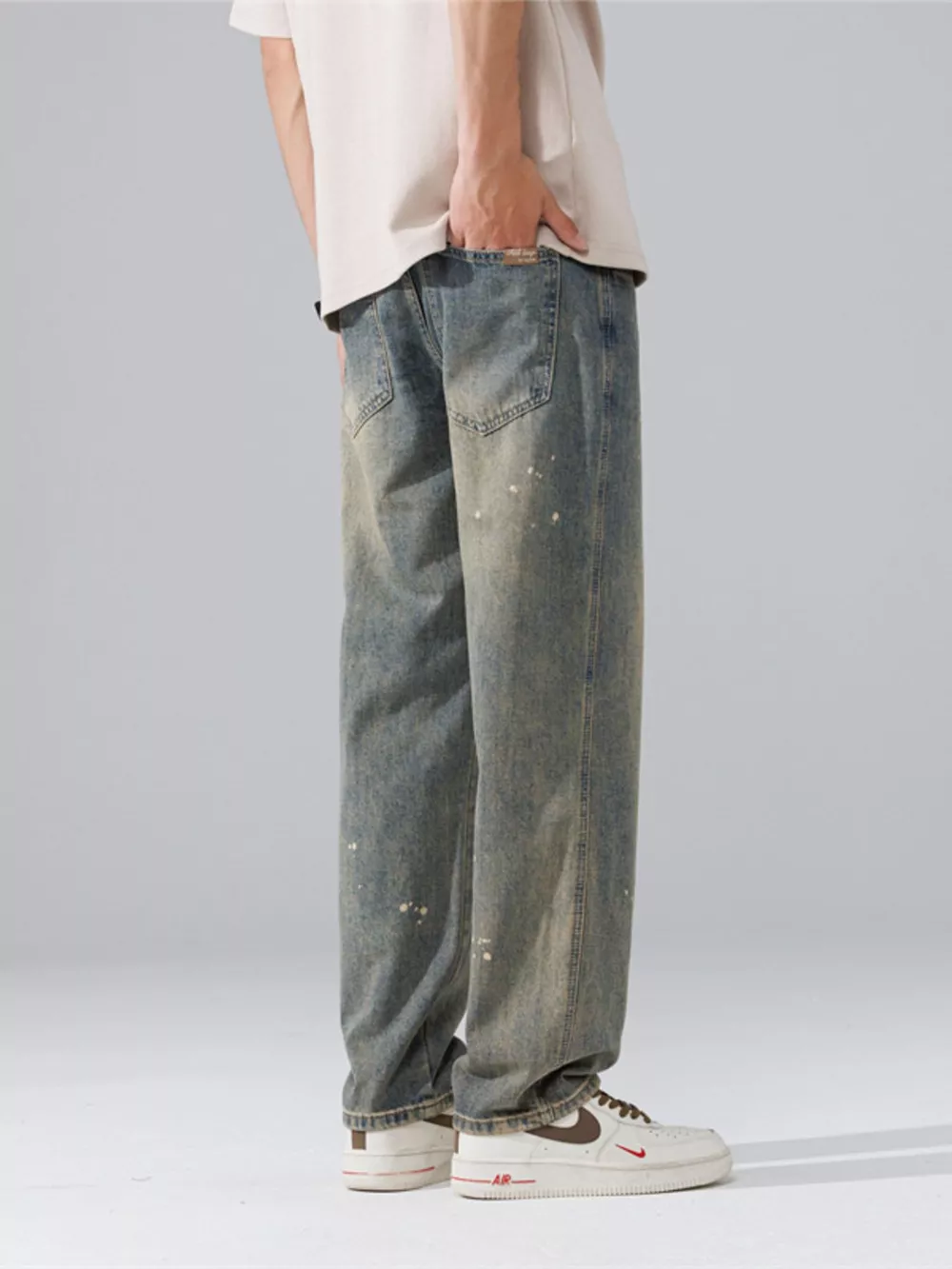 Men's Wide Leg Jeans, image 5