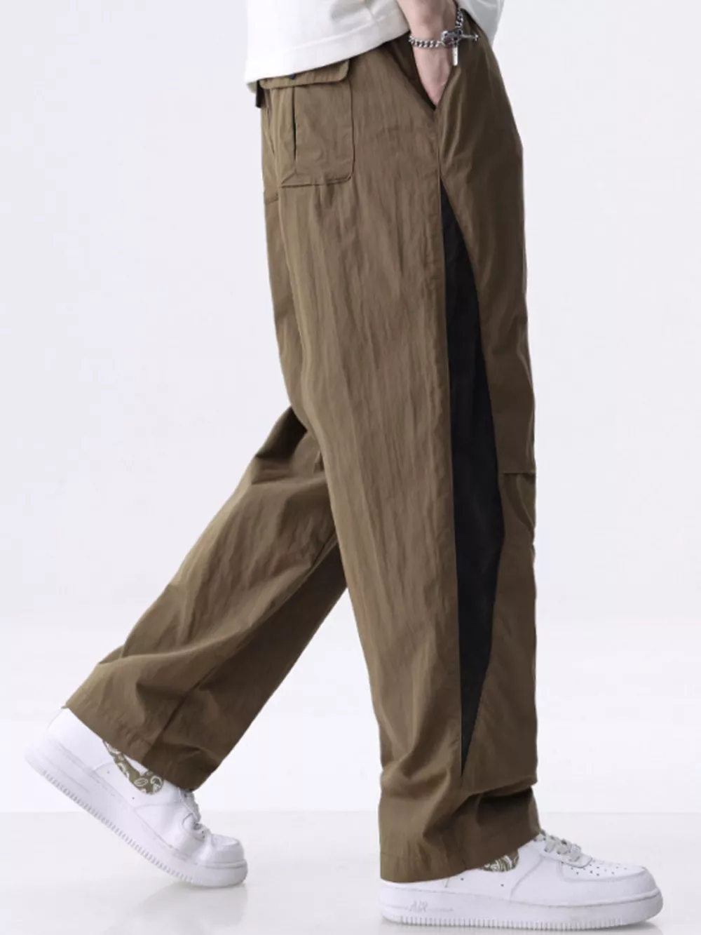 Men's Plus Size Wide Leg Pants, image 3