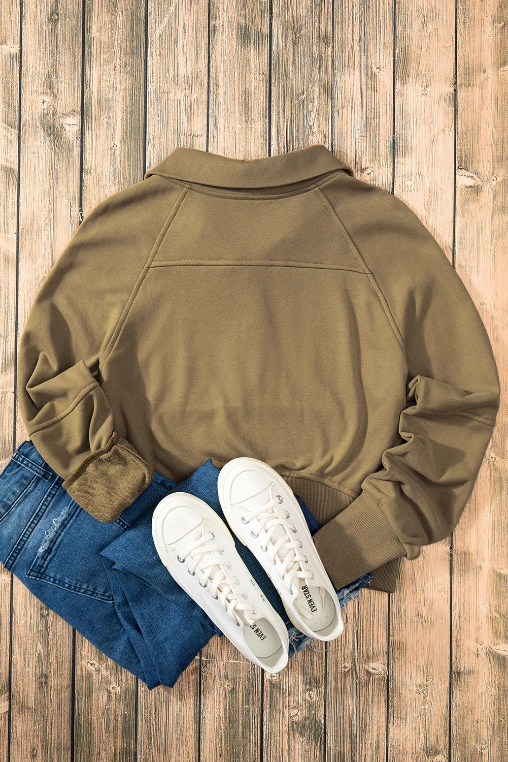Half Zip Long Sleeve Sweatshirt, image 26