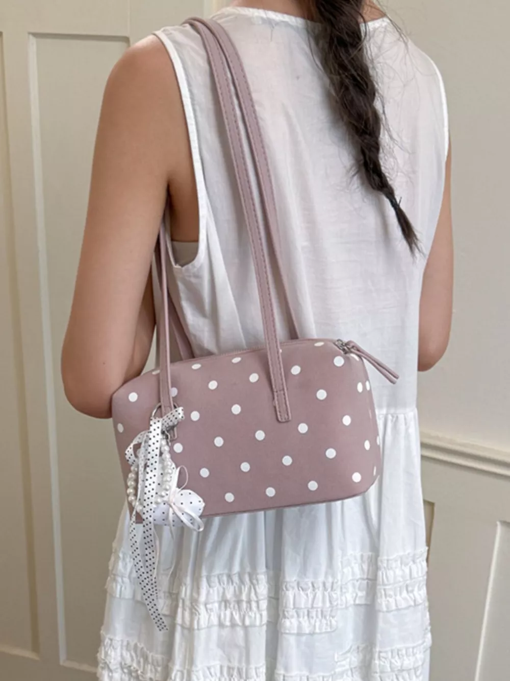 Polka Dot Shoulder Bag, image 7