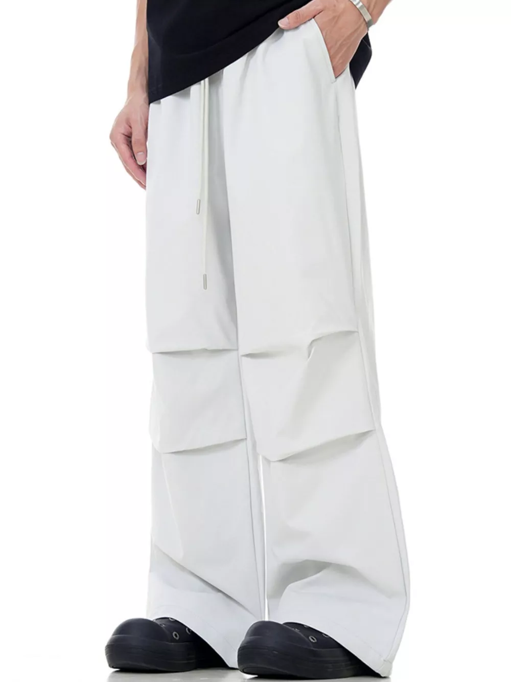 Men's Wide-Leg Drawstring Pants, image 4