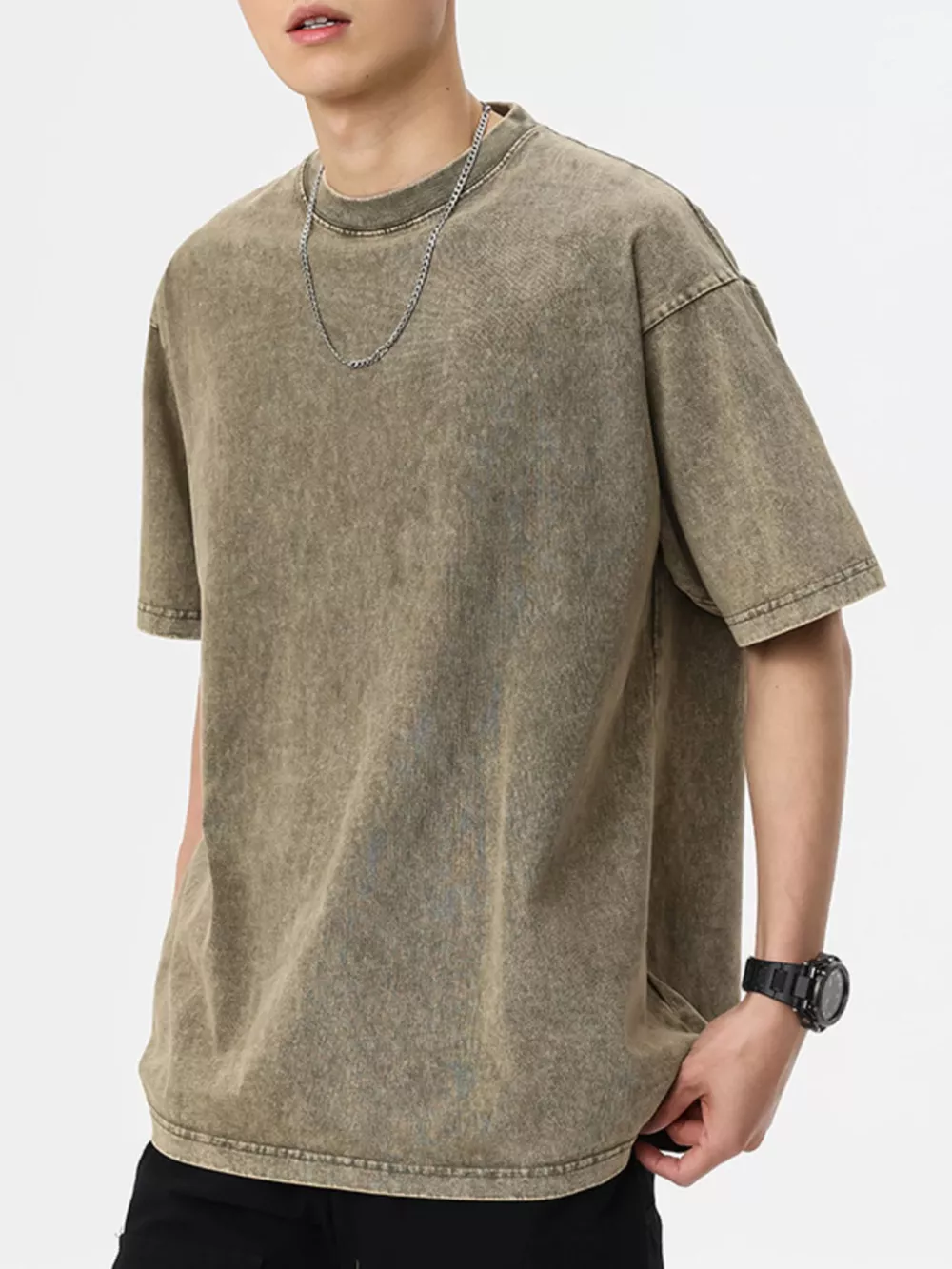 Men's Vintage Washed Oversized T-Shirt, image 8