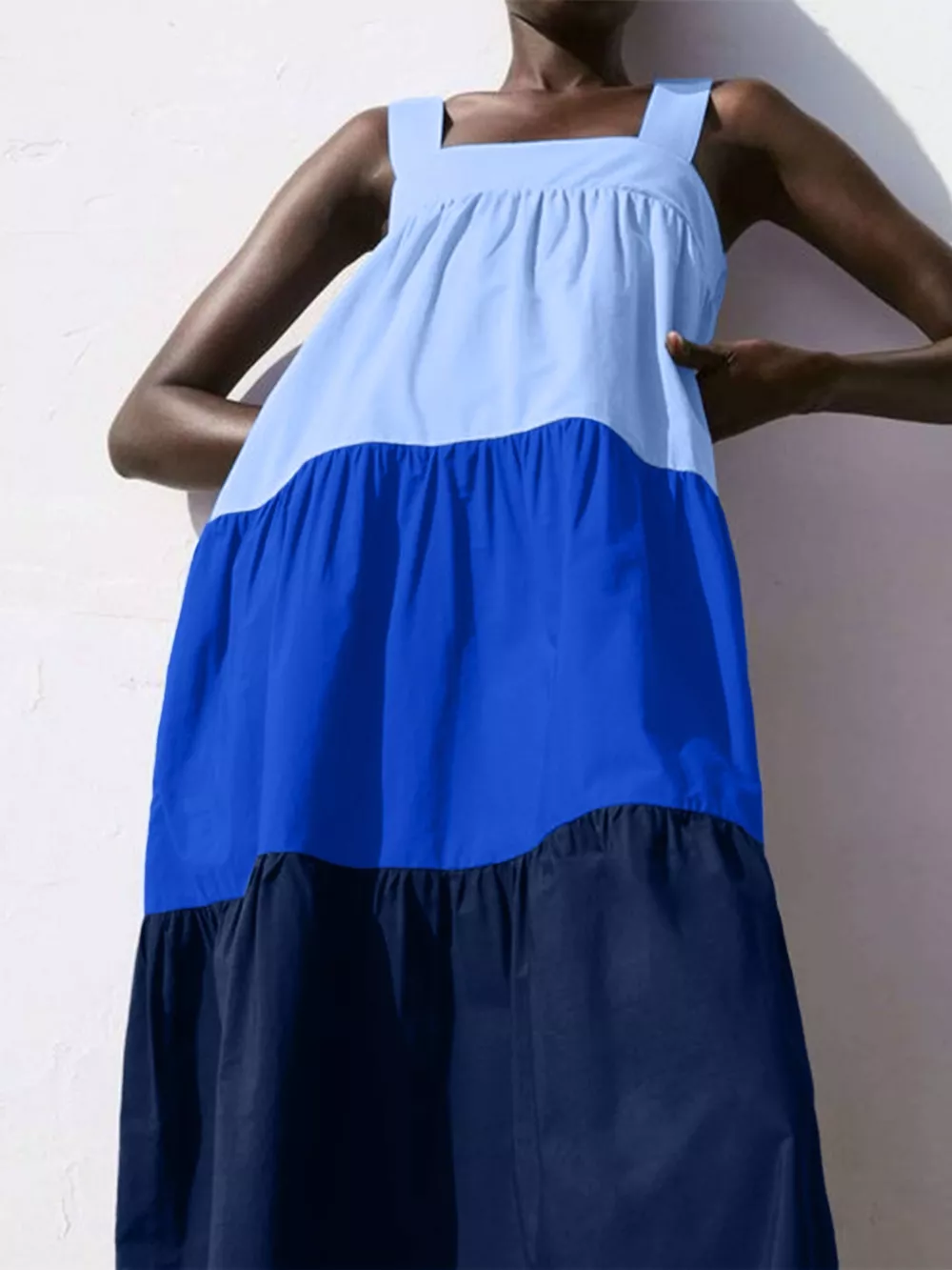 Color Block Wide Strap Dress, image 10