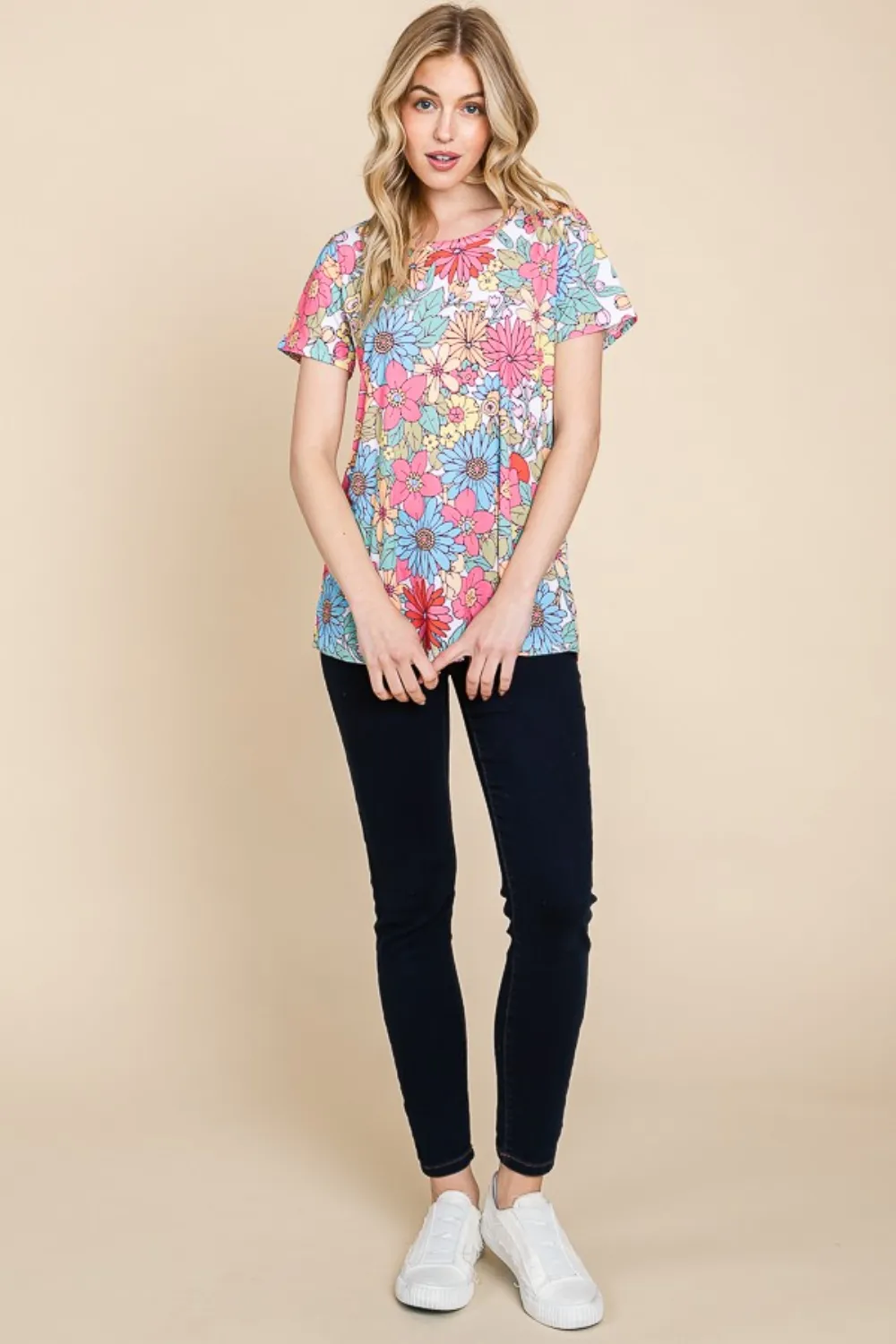 Floral Short Sleeve T-Shirt, image 5